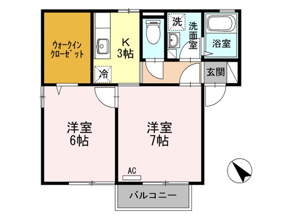 ルームティファニーの物件間取画像